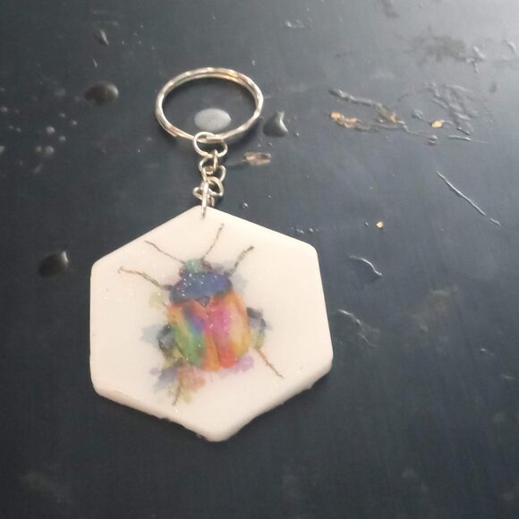 Handmade Ladybug Keychain - Picture 1 of 2